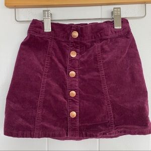 Girls Crazy 8 velvet skirt size 5